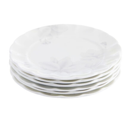 Набор тарелок мелких Hatori Магнолия 18 см 6шт грэй в Самаре 