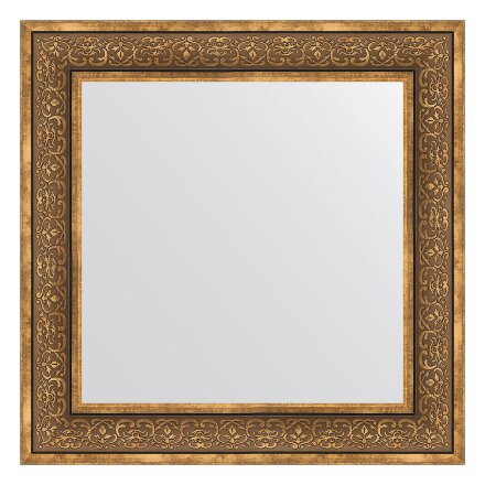 Зеркало в багетной раме Evoform вензель бронзовый 101 мм 73х73 см в Самаре 