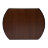 Стол раскладной TC 100(129)х75х75 см коричневый в Самаре 