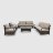 Комплект мебели Ns Rattan Family коричневый с бежевым 5 предметов в Самаре 