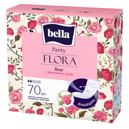 Прокладки ежедневные Bella Panty Flora Rose  Роза 70 шт в Самаре 