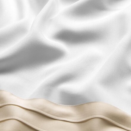 Комплект постельного белья Togas Эдем белый с экрю Евро в Самаре 