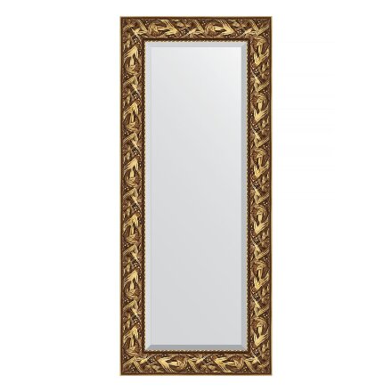 Зеркало с фацетом в багетной раме Evoform византия золото 99 мм 59х139 см в Самаре 