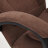 Кресло ТС 65х53х129 см флок коричневый в Самаре 