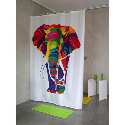 Штора для ванной Ridder Elephant цветной 180x200 см в Самаре 