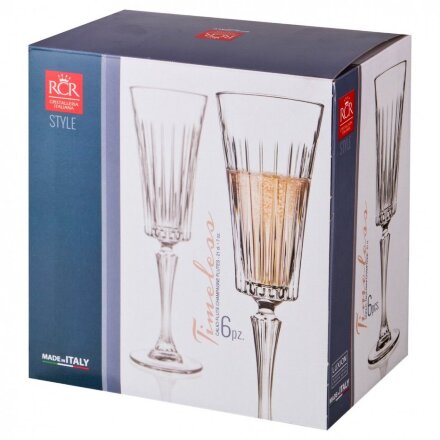 Набор бокалов для шампанского RCR Timeless 210 мл 6 шт в Самаре 