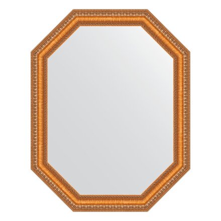 Зеркало в багетной раме Evoform золотые бусы на бронзе 60 мм 71x91 см в Самаре 