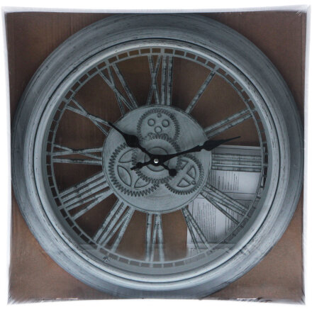 Часы настенные Kanglijia Clock серые 40х40х4,7 см в Самаре 
