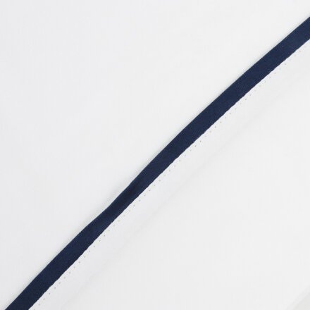 Пододеяльник Togas Плаза белый/темно-синий 145х200 см в Самаре 