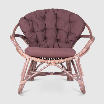 Кресло Rattan grand Comfort с подушкой medium brown в Самаре 