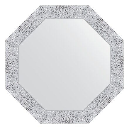 Зеркало в багетной раме Evoform чеканка белая 70 мм 63x63 см в Самаре 