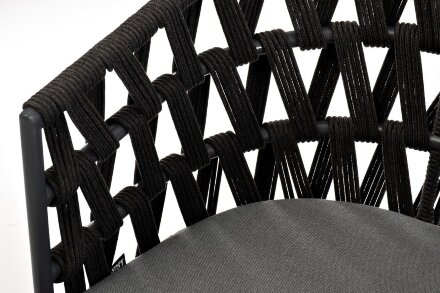 Плетеный стул Диего из дуба, темно-серый в Самаре 