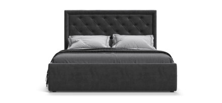 Кровать BOSS CLASSIC 180 велюр Monolit серый в Самаре 