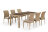 Комплект плетеной мебели T365/Y380B-W65 Light Brown Афина в Самаре 