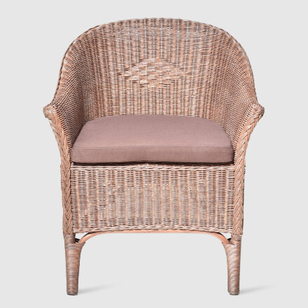 Кресло Rattan grand Roma medium brown с подушкой в Самаре 