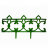 Заборчик декоративный Парковый Кострома Пласт Зеленый 290х31 см в Самаре 