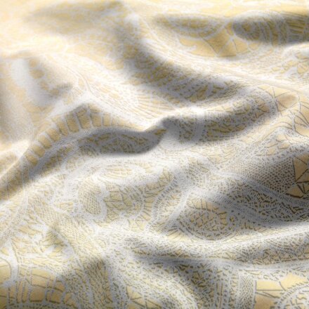 Комплект постельного белья Togas Маргарет жёлтый Двуспальный кинг сайз в Самаре 