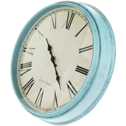 Настенные часы Kanglijia Clock синие 40,5х8х40,5 см в Самаре 
