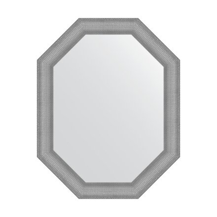 Зеркало в багетной раме Evoform серебряная кольчуга 88 мм 76x96 см в Самаре 