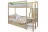 Детская двухярусная кровать Бельмарко Svogen натура с бортиком и ящиками в Самаре 
