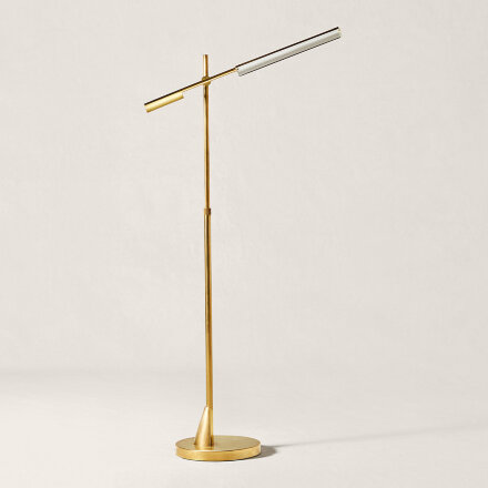 Daley Adjustable Brass Напольная лампа в Самаре 