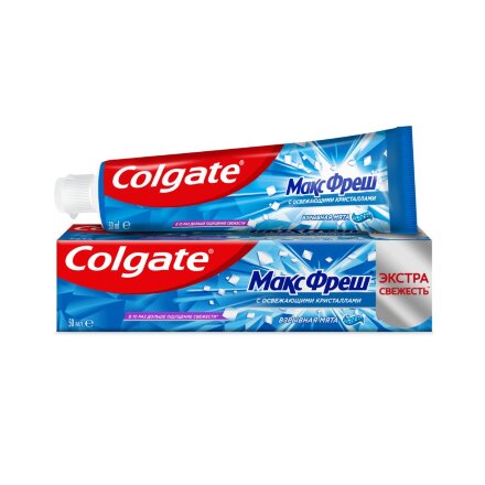 Зубная паста Colgate Макс Фреш Взрывная мята с освежающими кристаллами для свежего дыхания и защиты от кариеса, 50 мл в Самаре 