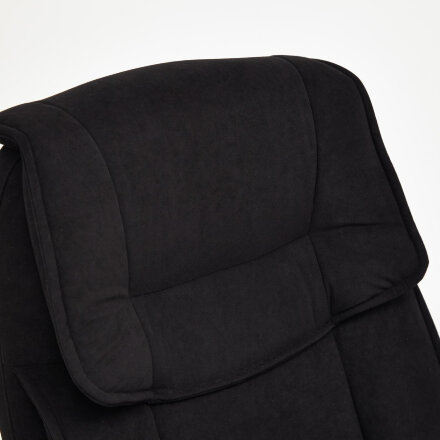 Кресло ТС 65х53х129 см флок черный в Самаре 