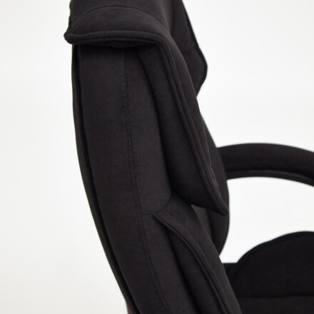 Кресло ТС 65х53х129 см флок черный в Самаре 