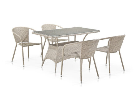 Комплект плетеной мебели T198D/Y137C-W85 Latte Афина в Самаре 
