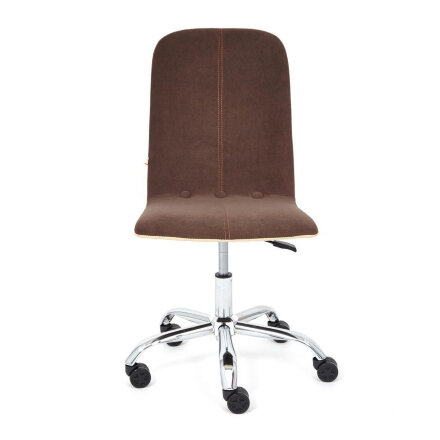 Кресло ТС 47х41х103 см флок, кожзам коричневый/бежевый в Самаре 
