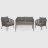 Садовый комплект мебели Konway серый из 4 предметов в Самаре 