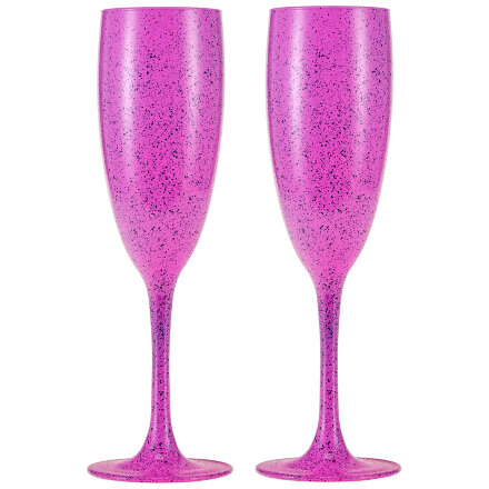 Набор бокалов для шампанского Royal Garden Pink&amp;Turquoise 2 шт 170 мл розовый/бирюзовый в Самаре 