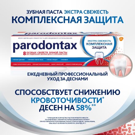 Паста зубная Parodontax Комплексная защита 80 г в Самаре 