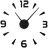Часы настенные Jjt diy 120 см черные в Самаре 