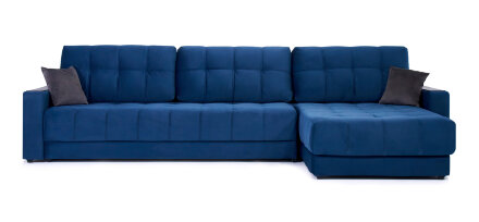 Угловой диван BOSS 3.0 MAX велюр Monolit синий в Самаре 