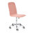 Кресло ТС 47х41х103 см флок, кожзам розовый/белый в Самаре 