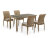Комплект мебели T256B/Y380B-W65 Light Brown Афина в Самаре 