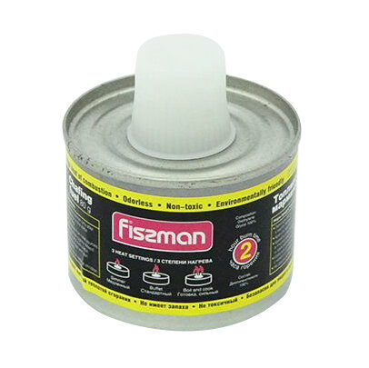 Топливо для мармитов Fissman с фитилем в банке с пластиковой крышкой 80 г / 2 часа горения (диэтиленгликоль) в Самаре 