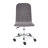 Кресло ТС 47х41х103 см флок, кожзам серый/металлик в Самаре 