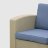 Комплект мебели LF стол+софа 3-х местная+2 кресла+тумбочка серый в Самаре 