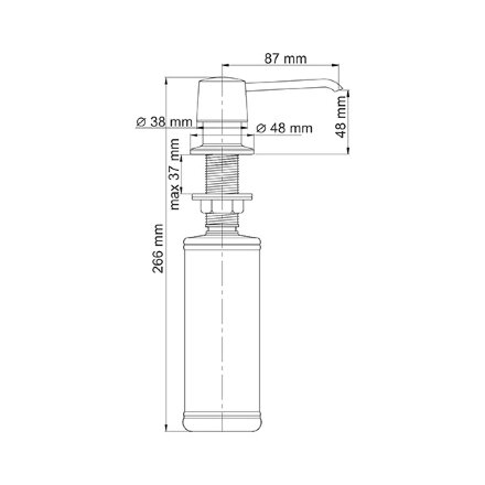 Дозатор для мыла WasserKRAFT K-1599 встраиваемый в Самаре 