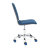 Кресло ТС 47х41х103 см флок, кожзам синий/металлик в Самаре 