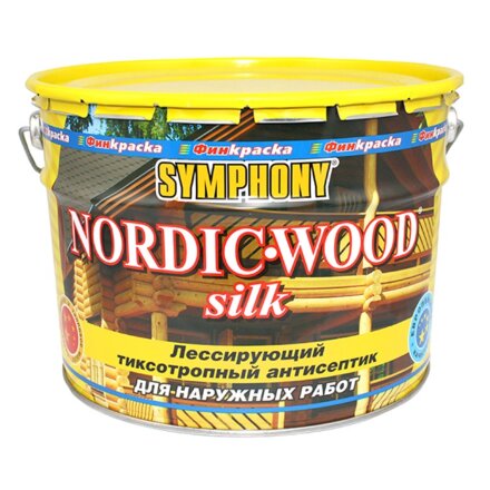 Антисептик лессирующий Symphony Nordic Wood Silk 2.7л в Самаре 