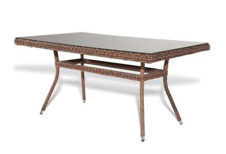 Обеденный стол из искусственного ротанга Латте 160 Brown в Самаре 