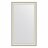 Зеркало в багетной раме Evoform белая кожа с хромом 78 мм 78х138 см в Самаре 