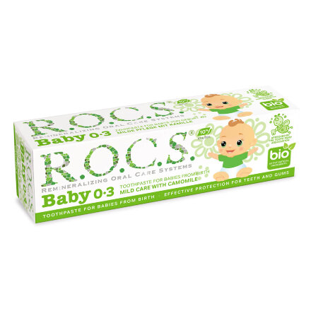 Зубная паста	 для малышей ROCS BABY нежный уход душистая ромашка 45 гр в Самаре 