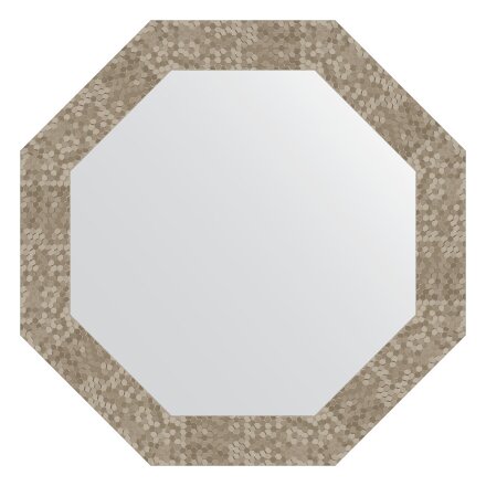 Зеркало в багетной раме Evoform соты титан 70 мм 63,0х63,0 см в Самаре 