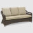 Комплект мебели NS Rattan Sky коричневый с бежевым 4 предмета в Самаре 
