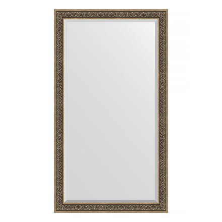 Зеркало напольное с фацетом в багетной раме Evoform вензель серебряный 101 мм 114x204 см в Самаре 