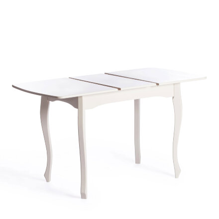 Обеденный стол TC Caterina Provence белый 100+30х70х75 см (19129) в Самаре 